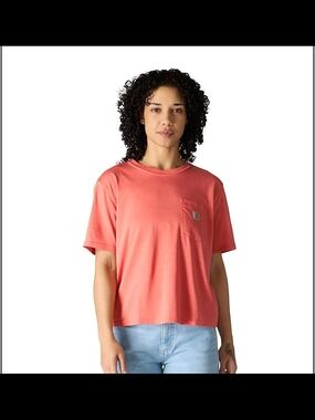 Carhartt Women's Coral Pocket Loose Fit Short-Sleeve Tee Size XS